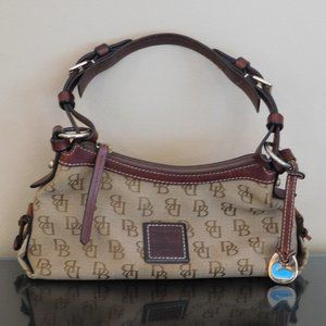 Dooney & Bourke Tan/Brown 1975 Mini Slouch Bag